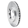 E-Line Drilled & Slotted Silver Brake Rotor, 1985-2012 Infiniti/Nissan, Position: Front Left - image 4