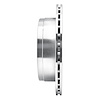 E-Line Drilled & Slotted Silver Brake Rotor, 1988-1995 Infiniti/Nissan, Position: Rear Right - image 1