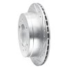 E-Line Drilled & Slotted Silver Brake Rotor, 1988-1995 Infiniti/Nissan, Position: Rear Right - image 2