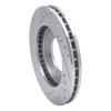 E-Line Drilled & Slotted Silver Brake Rotor, 1998-2015 Infiniti/Nissan, Position: Front Right - image 3
