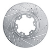 E-Line Drilled & Slotted Silver Brake Rotor, 1998-2004 Infiniti/Nissan, Position: Front Right - image 1