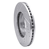 E-Line Drilled & Slotted Silver Brake Rotor, 2002-2017 Infiniti/Nissan, Position: Front Right - image 1