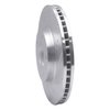 E-Line Drilled & Slotted Silver Brake Rotor, 2002-2017 Infiniti/Nissan, Position: Front Right - image 3