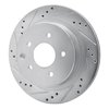 E-Line Drilled & Slotted Silver Brake Rotor, Fits Select Fits Multiple Makes/Models, Position: Rear Left - image 2