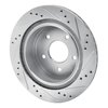 E-Line Drilled & Slotted Silver Brake Rotor, Fits Select Fits Multiple Makes/Models, Position: Rear Left - image 3