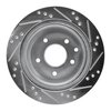 E-Line Drilled & Slotted Silver Brake Rotor, Fits Select Fits Multiple Makes/Models, Position: Rear Left - image 4