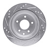 E-Line Drilled & Slotted Silver Brake Rotor, Fits Select Fits Multiple Makes/Models, Position: Rear Right - image 1