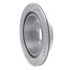 E-Line Drilled & Slotted Silver Brake Rotor, Fits Select Infiniti/Nissan, Position: Rear Right - image 2