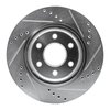 E-Line Drilled & Slotted Silver Brake Rotor, Fits Select Fits Multiple Makes/Models, Position: Front Left - image 4