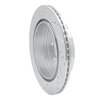 E-Line Drilled & Slotted Silver Brake Rotor, 2005-2012 Infiniti/Nissan, Position: Rear Right - image 3