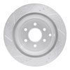 E-Line Drilled & Slotted Silver Brake Rotor, 2005-2012 Infiniti/Nissan, Position: Rear Right - image 4