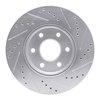 E-Line Drilled & Slotted Silver Brake Rotor, 2005-2021 Fits Multiple Makes/Models, Position: Front Left - image 3