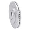E-Line Drilled & Slotted Silver Brake Rotor, 2005-2021 Fits Multiple Makes/Models, Position: Front Right - image 4