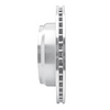 E-Line Drilled & Slotted Silver Brake Rotor, 2012-2021 Infiniti/Nissan, Position: Rear Right - image 1
