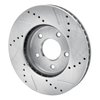 E-Line Drilled & Slotted Silver Brake Rotor, Fits Select Fits Multiple Makes/Models, Position: Front Left - image 4