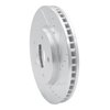 E-Line Drilled & Slotted Silver Brake Rotor, Fits Select Fits Multiple Makes/Models, Position: Front Right - image 2