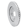 E-Line Drilled & Slotted Silver Brake Rotor, 2014-2019 Infiniti/Nissan, Position: Front Right - image 1