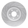 E-Line Drilled & Slotted Silver Brake Rotor, 2014-2019 Infiniti/Nissan, Position: Front Right - image 4