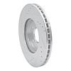 E-Line Drilled & Slotted Silver Brake Rotor, Fits Select Fits Multiple Makes/Models, Position: Front Right - image 1