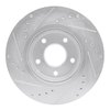 E-Line Drilled & Slotted Silver Brake Rotor, Fits Select Fits Multiple Makes/Models, Position: Front Right - image 3