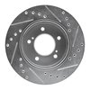 E-Line Drilled & Slotted Silver Brake Rotor, 1993-2002 Fits Multiple Makes/Models, Position: Front Left - image 2
