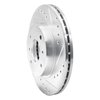 E-Line Drilled & Slotted Silver Brake Rotor, 1990-1992 Infiniti/Nissan, Position: Front Right - image 4
