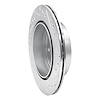 E-Line Drilled & Slotted Silver Brake Rotor, 1993-2001 Infiniti/Nissan, Position: Rear Left - image 1