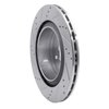 E-Line Drilled & Slotted Silver Brake Rotor, 2003-2008 Infiniti/Nissan, Position: Rear Right - image 4