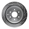 E-Line Drilled & Slotted Silver Brake Rotor, Fits Select Infiniti/Nissan, Position: Rear Left - image 3