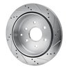 E-Line Drilled & Slotted Silver Brake Rotor, Fits Select Infiniti/Nissan, Position: Rear Left - image 4
