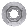 E-Line Drilled & Slotted Silver Brake Rotor, 1994-2017 Fits Multiple Makes/Models, Position: Front & Rear Left - image 1