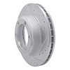 E-Line Drilled & Slotted Silver Brake Rotor, 1994-2017 Fits Multiple Makes/Models, Position: Front & Rear Right - image 1