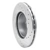 E-Line Drilled & Slotted Silver Brake Rotor, 1983-1989 Fits Multiple Makes/Models, Position: Front Left - image 2