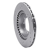 E-Line Drilled & Slotted Silver Brake Rotor, 1983-1989 Fits Multiple Makes/Models, Position: Rear Right - image 1