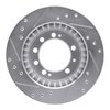 E-Line Drilled & Slotted Silver Brake Rotor, 1983-1989 Fits Multiple Makes/Models, Position: Rear Right - image 4