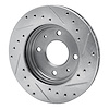 E-Line Drilled & Slotted Silver Brake Rotor, 1985-1991 Fits Multiple Makes/Models, Position: Front Left - image 1