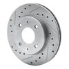 E-Line Drilled & Slotted Silver Brake Rotor, 1985-1991 Fits Multiple Makes/Models, Position: Front Left - image 3
