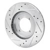 E-Line Drilled & Slotted Silver Brake Rotor, 1984-1990 Fits Multiple Makes/Models, Position: Front Right - image 4