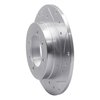 E-Line Drilled & Slotted Silver Brake Rotor, 1988-1993 Fits Multiple Makes/Models, Position: Rear Right - image 3