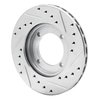 E-Line Drilled & Slotted Silver Brake Rotor, 1991-1992 Fits Multiple Makes/Models, Position: Front Left - image 3