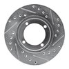 E-Line Drilled & Slotted Silver Brake Rotor, 1991-1992 Fits Multiple Makes/Models, Position: Front Left - image 4
