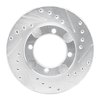 E-Line Drilled & Slotted Silver Brake Rotor, 1991-1992 Fits Multiple Makes/Models, Position: Front Right - image 3