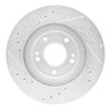 E-Line Drilled & Slotted Silver Brake Rotor, 1991-1993 Fits Multiple Makes/Models, Position: Front Right - image 3