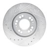 E-Line Drilled & Slotted Silver Brake Rotor, 1991-2004 Fits Multiple Makes/Models, Position: Front Right - image 3