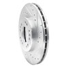 E-Line Drilled & Slotted Silver Brake Rotor, 1991-2004 Fits Multiple Makes/Models, Position: Front Right - image 4