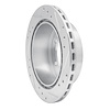 E-Line Drilled & Slotted Silver Brake Rotor, 1991-1999 Fits Multiple Makes/Models, Position: Rear Left - image 1
