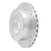 E-Line Drilled & Slotted Silver Brake Rotor, 1991-1999 Fits Multiple Makes/Models, Position: Rear Left - image 2