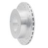 E-Line Drilled & Slotted Silver Brake Rotor, 1991-1999 Fits Multiple Makes/Models, Position: Rear Right - image 2
