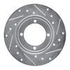 E-Line Drilled & Slotted Silver Brake Rotor, 1991-1992 Fits Multiple Makes/Models, Position: Front Left - image 2