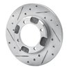 E-Line Drilled & Slotted Silver Brake Rotor, 1991-1992 Fits Multiple Makes/Models, Position: Front Left - image 3